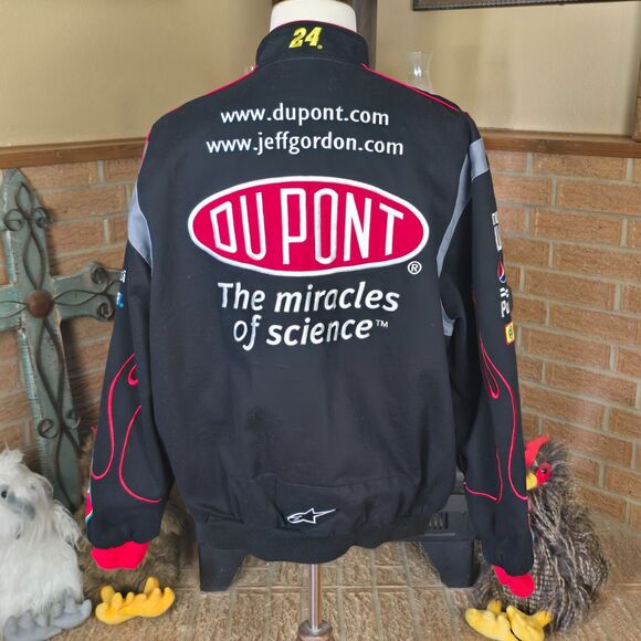 Vintage Jeff Gordon #24 Dupont Flame Nascar Jacket JH Design Men's XL - Picture 5 of 11